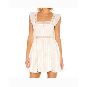 Free People Spring Fling Top In Ivory Lace XS NWT